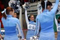 Die Cheerleaders erwarten die Stars