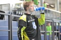 Ein grosser Schluck von Goalie Järvio