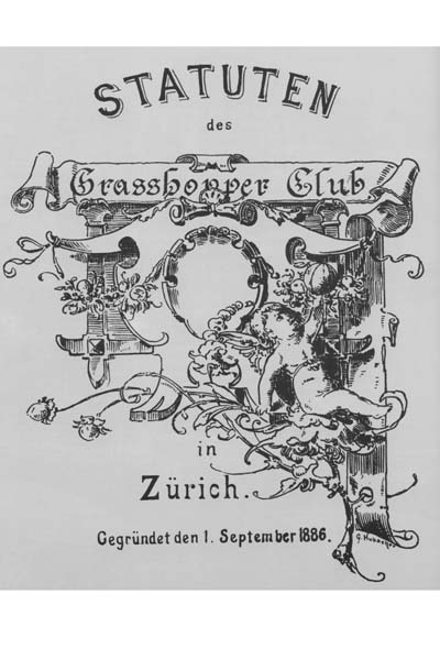 Die ersten Statuten des GC
