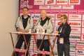 Dr. Wegmann, Coray und Brunner bei der PK