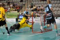 Dave Wittwer hämmert den Ball in Havirovs Netz