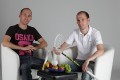 Dominic (Osaka-Shirt) und Manuel Mucha