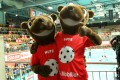 Die WM-Maskottchen Mutz und Lutz