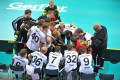 Die Deutschen holen beim Time-Out Luft