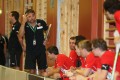 Köniz Headcoach Tomas Trnavsky mit klaren Instruktionen