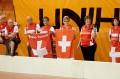 Fans der B12 rot
