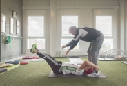 Zwischen Deutschkurs und Training 