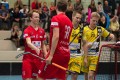 Emanuel Antener (r.) gratuliert Jan Zaugg (l.) zu dessen Torerfolg.