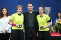 Die Schiedsrichterinnnen vom Herren Final Sandra Zurbuchen und Corina Wehinger