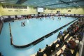 Halle Lust als Unihockey-Eventhalle umgebaut