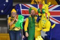 Die Aussies bringen immer Farbe in die Halle